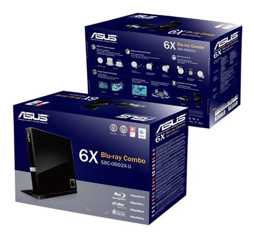 Привод Blu-Ray Asus SBC-06D2X-U/BLK/G/AS черный USB slim ext RTL низкие цены купить в Тюмени