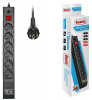 Сетевой фильтр Buro BU-SP1.8_USB_2A-B 1.8м (6 розеток) черный (коробка) низкие цены купить в Тюмени
