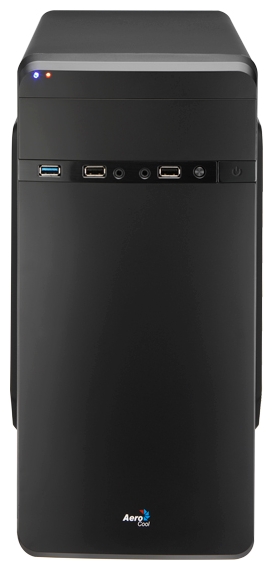 Корпус mATX Aerocool Qs-180 (черный, w/o PSU, SECC, 2*120mm 1*80mm fan, 2*USB2.0, USB3.0, e-SATA, au низкие цены купить в Тюмени