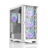 ZALMAN Z10 DUO White, ATX, WHITE, WINDOW, 2x3.5", 2x2.5", 2xUSB3.0, 1xUSB 3.1 Type-C, FRONT 3x120mm  низкие цены купить в Тюмени