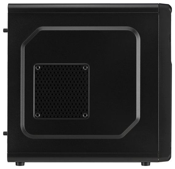 Корпус mATX Aerocool Qs-180 (черный, w/o PSU, SECC, 2*120mm 1*80mm fan, 2*USB2.0, USB3.0, e-SATA, au низкие цены купить в Тюмени