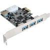 Exegate EX283720RUS Контроллер EXE-367 PCI-E 2.0, 3*USB3.0 ext + 1*USB3.0 int, разъем доп.питания (O низкие цены купить в Тюмени