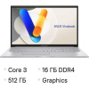 Ноутбук ASUS Vivobook 17 X1704VA-AU1105 17.3", IPS, Intel Core 3 100U 1.2ГГц, 6-ядерный, 16ГБ DDR4,  низкие цены купить в Тюмени