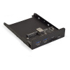 Exegate EX283578RUS Планка USB на переднюю панель ExeGate U3H-621, 3,5", 2*USB3.0+1*TypeC+1*SD+TF ca низкие цены купить в Тюмени