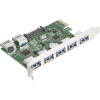 Exegate EX283717RUS Контроллер EXE-317 PCI-E 2.0, 5*USB3.0 ext + 2*USB3.0 int, разъем доп.питания (O низкие цены купить в Тюмени