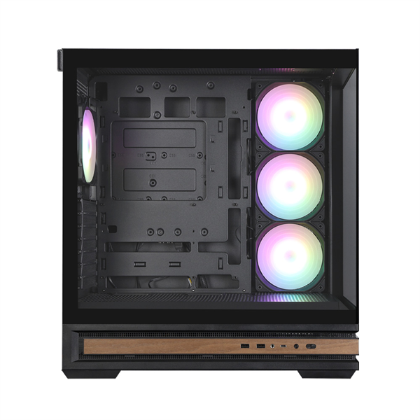 ZALMAN P40 NAMU, ATX, BLACK, WINDOW, WOODEN ELEMENTS, 2xCombo(2.5” or 3.5”), 1xUSB TYPE-C, 2xUSB3.0, низкие цены купить в Тюмени
