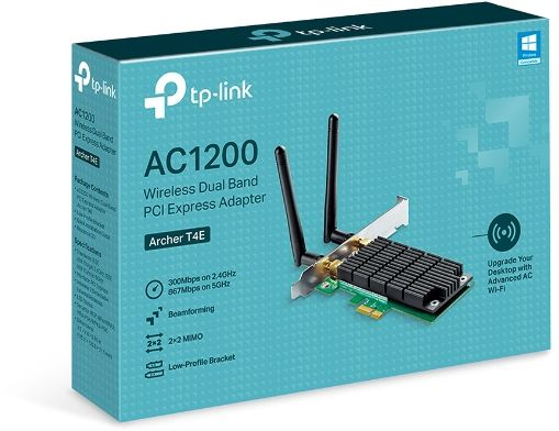 Адаптер Wi-Fi Адаптер Wi-Fi/ AC1200 Wi-Fi PCI Express Adapter, 867Mbps at 5GHz + 300Mbps at 2.4GHz,  низкие цены купить в Тюмени