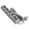 Exegate EX266862RUS Сетевой фильтр Exegate SP-5-1.5G (5 розеток, 1.5м, евровилка, светло-серый) низкие цены купить в Тюмени