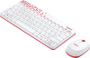 Комплект клавиатура+мышь беспроводной Logitech MK240 клав:белый/красный мышь:белый/красный USB slim  низкие цены купить в Тюмени