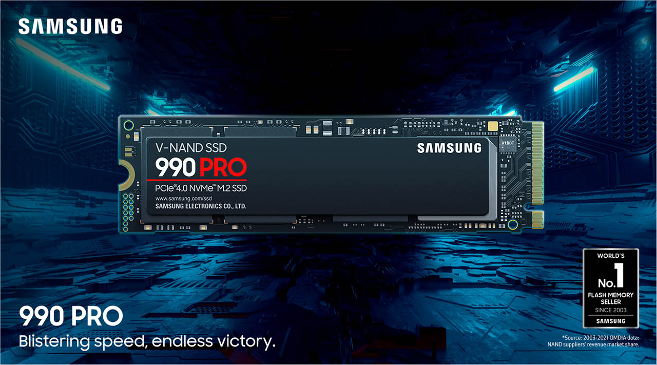 Новая серия SSD Samsung 990 Pro