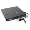 Внешний DVD-привод Gembird DVD-USB-04 USB 3.0 со встроенным кардридером и хабом пластик, черный (271 низкие цены купить в Тюмени