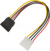 Шлейф-переходник питания Molex - SATA (Power Adapter, 15 см) низкие цены купить в Тюмени