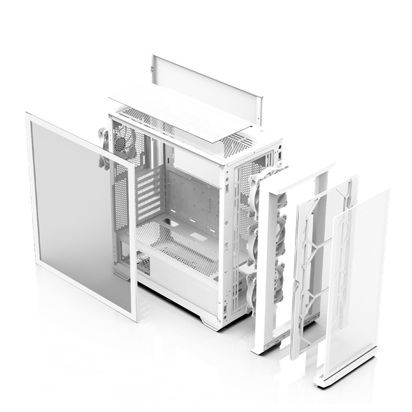 ZALMAN Z10 DUO White, ATX, WHITE, WINDOW, 2x3.5", 2x2.5", 2xUSB3.0, 1xUSB 3.1 Type-C, FRONT 3x120mm  низкие цены купить в Тюмени