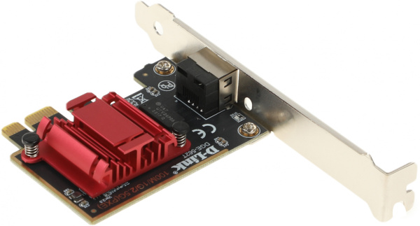Сетевой адаптер Gigabit Ethernet D-Link DGE-562T DGE-562T/A PCI Express x1 низкие цены купить в Тюмени