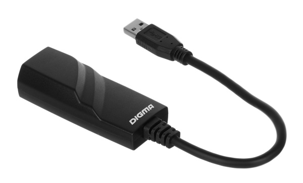 Сетевой адаптер Gigabit Ethernet Digma D-USB3-LAN1000 USB 3.0 низкие цены купить в Тюмени