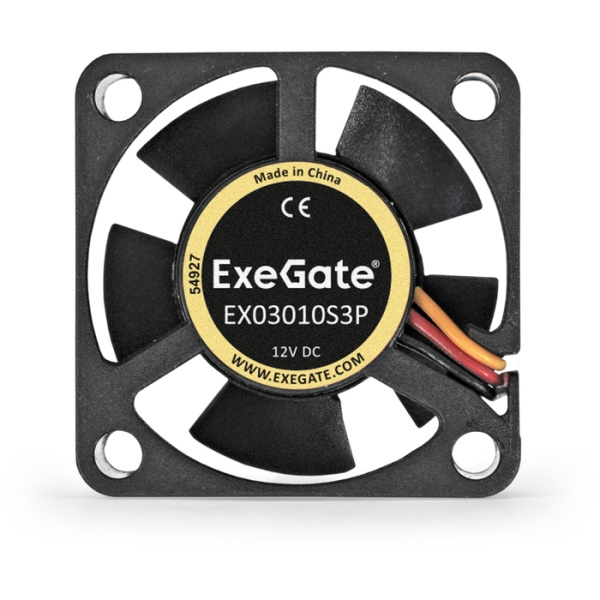 Exegate EX281210RUS Вентилятор ExeGate Mirage-S 30x30x10 подшипник скольжения, 8000 RPM, 23, 3pin низкие цены купить в Тюмени