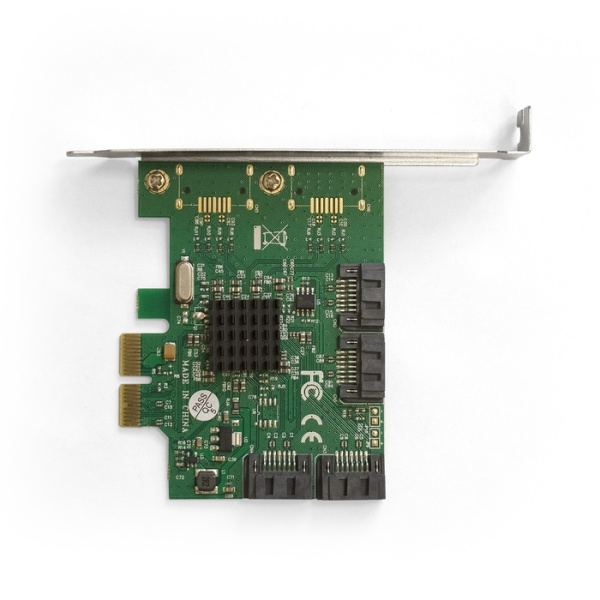Контроллер ExeGate EXE-502 (PCI-E x1 v2.0, SATA3 RAID, 4 int., Marvell Chispet 88SE9230) EX290924RUS низкие цены купить в Тюмени