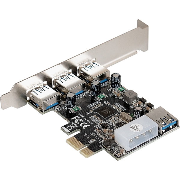Exegate EX283720RUS Контроллер EXE-367 PCI-E 2.0, 3*USB3.0 ext + 1*USB3.0 int, разъем доп.питания (O низкие цены купить в Тюмени