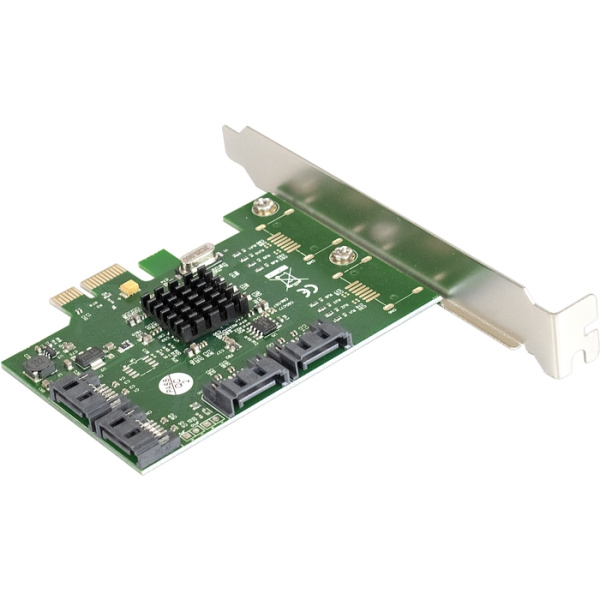Exegate EX283710RUS Контроллер EXE-503 PCI-E 2.0, SATA3 6Gb/s, 4 int (OEM) низкие цены купить в Тюмени