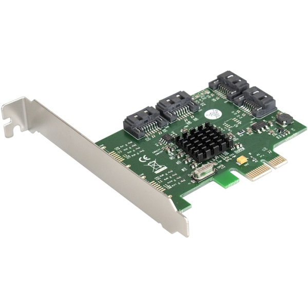 Exegate EX283710RUS Контроллер EXE-503 PCI-E 2.0, SATA3 6Gb/s, 4 int (OEM) низкие цены купить в Тюмени