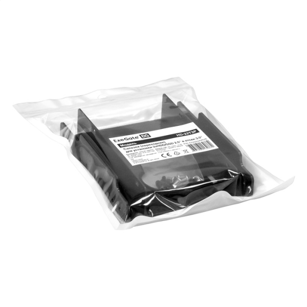 Exegate EX292545RUS Салазки (переходник) ExeGate HD-22T3P пластиковые для установки 2xHDD/SSD 2.5" в низкие цены купить в Тюмени