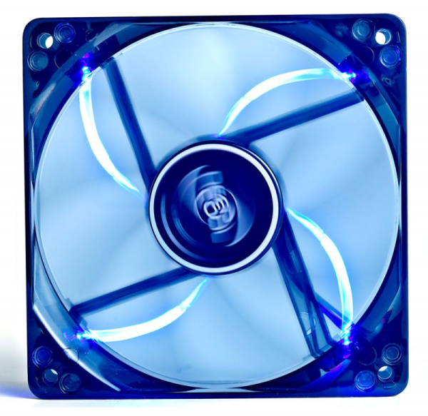Вентилятор корпусной Deepcool WIND BLADE 120 120x120x25 3pin 27dB 1300rpm 119g голубой LED низкие цены купить в Тюмени