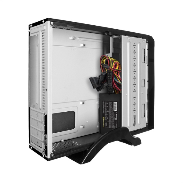 Exegate EX268694RUS Корпус MiniITX Exegate MI-208 Black, miniITX/mATX, <M350, 80mm>, 2*USB, Audio низкие цены купить в Тюмени