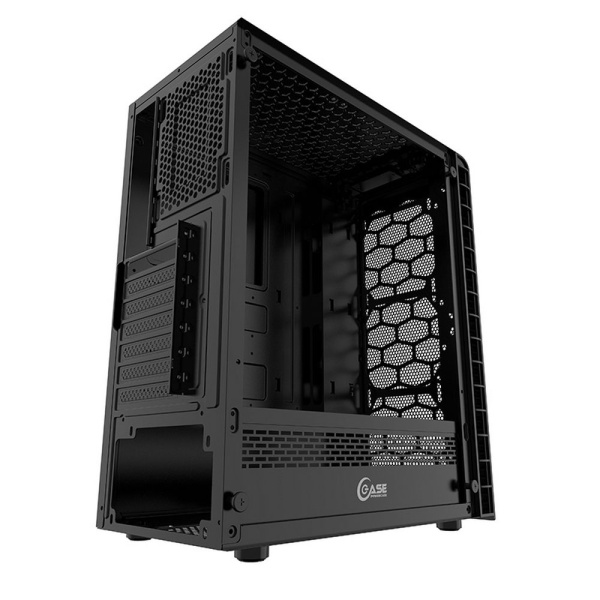 Powercase CMIZB-L4 Корпус Mistral Z4 Mesh LED, Tempered Glass, 4x 120mm 5-color fan, чёрный, ATX  (C низкие цены купить в Тюмени