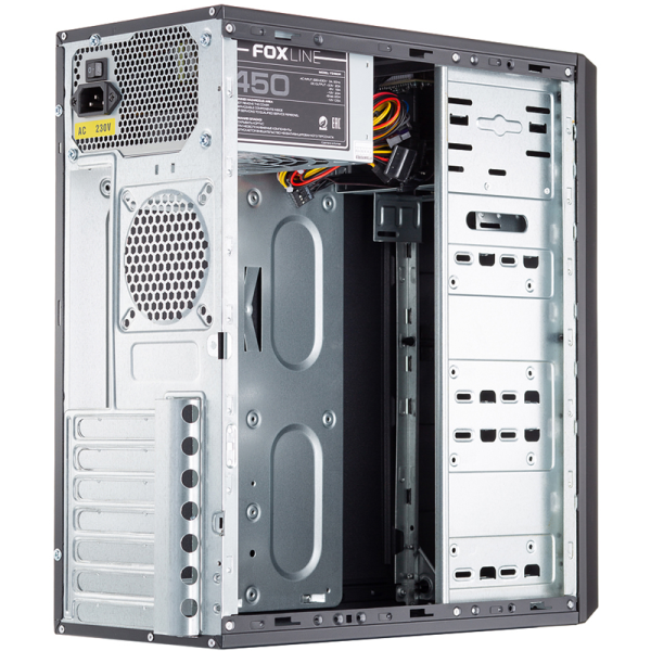 Корпус c блоком питания 450 Ватт Корпус c блоком питания 450 Ватт/ Case Foxline FL-302, ATX, 2x5.25E низкие цены купить в Тюмени