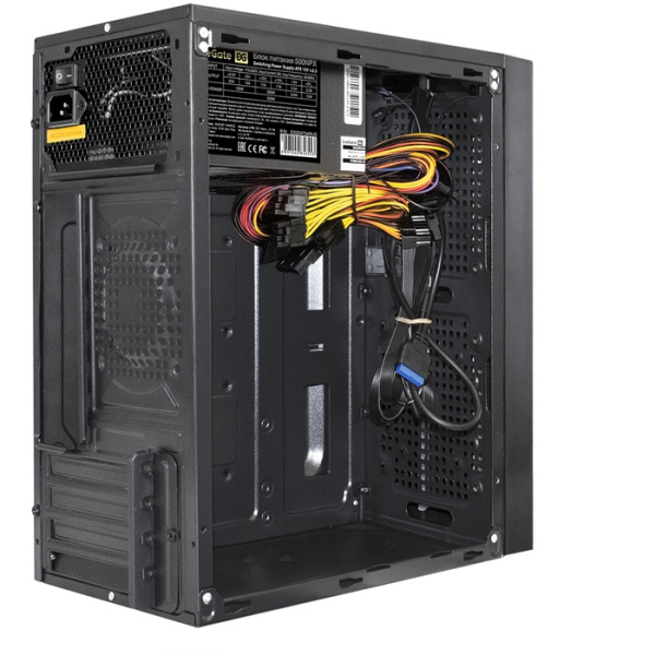Корпус Minitower ExeGate mEVO-9302-RGB-500W-12 (mATX, БП 500NPX с вент. 12см, 2*USB+1*USB3.0, HD ауд низкие цены купить в Тюмени