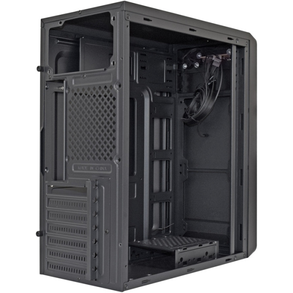 Exegate EX283070RUS Корпус Miditower ExeGate XP-332 Black, ATX, <без БП>, 2*USB, Audio низкие цены купить в Тюмени