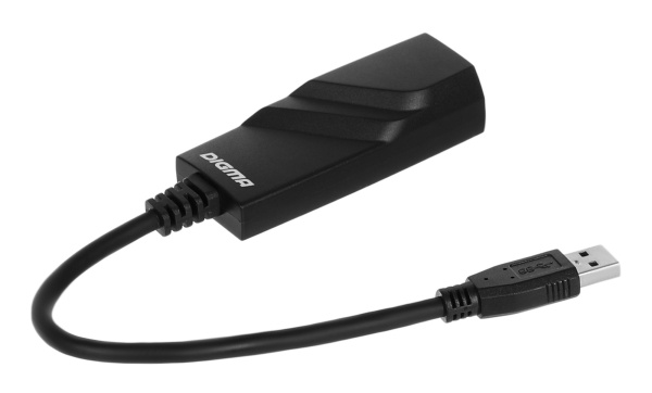 Сетевой адаптер Gigabit Ethernet Digma D-USB3-LAN1000 USB 3.0 низкие цены купить в Тюмени