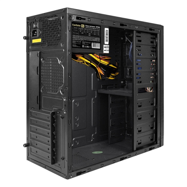 Exegate EX272730RUS Корпус MiditowerXP-330U Black, ATX, <XP600, Black,120mm>, 2*USB+2*USB3.0, Audio низкие цены купить в Тюмени