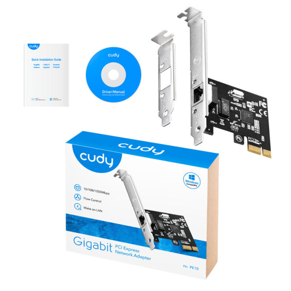 Сетевой адаптер PCI Express Cudy PE10 PCI Express низкие цены купить в Тюмени