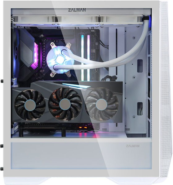 ZALMAN Z9 ICEBERG, EATX, WHITE, WINDOW, 4x3.5", 6x2.5", 2xUSB2.0, 2xUSB3.0, 1xUSB 3.1 Gen2 Type-C, F низкие цены купить в Тюмени