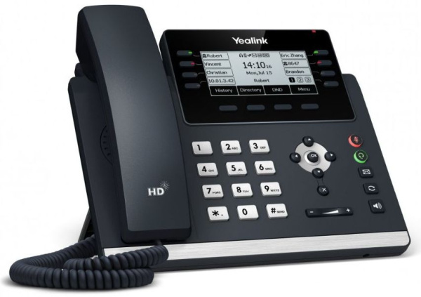 IP-телефон Yealink SIP-T43U, 12 аккаунтов, BLF,  PoE, GigE, без БП, шт низкие цены купить в Тюмени