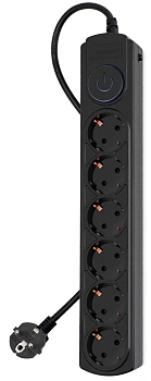 Сетевой фильтр Ippon BK-6-EU-3-10-B, 3м, черный низкие цены купить в Тюмени
