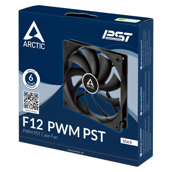 Вентилятор корпусной ARCTIC F12 PWM PST (Black) - retail (ACFAN00200A) (702966) низкие цены купить в Тюмени