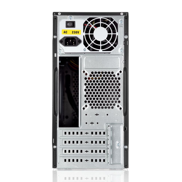 Корпус с блоком питания 450Вт. Case Foxline FL-702, mATX, 1x5.25EXT, 1x3.5EXT, 2x3.5INT, 2xUSB2.0, H низкие цены купить в Тюмени