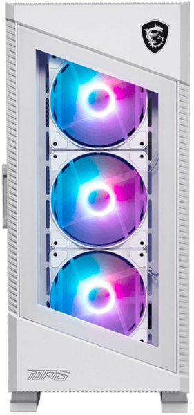 Корпус MSI MPG VELOX 100R WHITE белый без БП E-ATX 9x120mm 4x140mm 2xUSB3.1 audio AirDuct bott PSU низкие цены купить в Тюмени