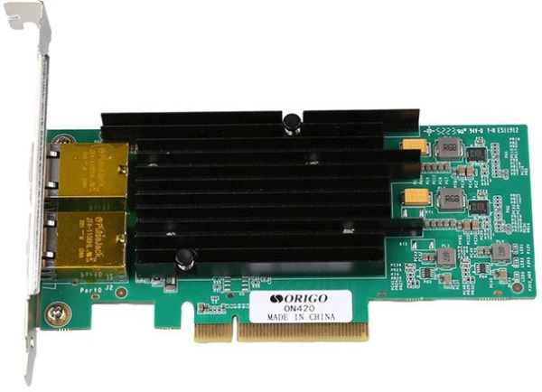 Сетевой адаптер 10G Ethernet Origo ON420 ON420/A1A PCI Express x8 низкие цены купить в Тюмени