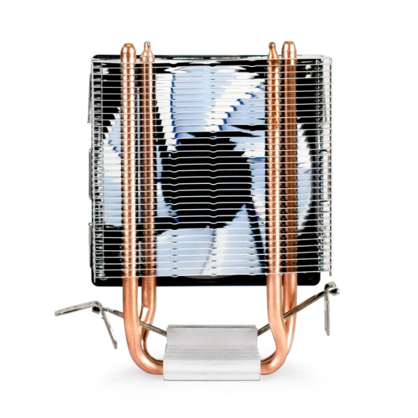 Exegate EX286297RUS Кулер ExeGate Wizard EXX200-PWM.BLUE (Al+Copper, 2 тепл.трубки, LGA775/1150/1151 низкие цены купить в Тюмени