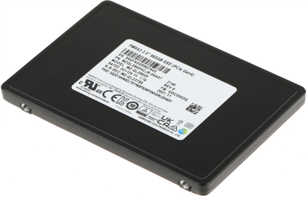 Твердотельный накопитель Samsung SSD PM9A3, 960GB, U.2(2.5" 7mm), NVMe, PCIe 4.0 x4, 3D TLC, R/W 650 низкие цены купить в Тюмени