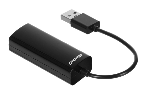Сетевой адаптер Fast Ethernet Digma D-USB2-LAN100 USB 2.0 низкие цены купить в Тюмени