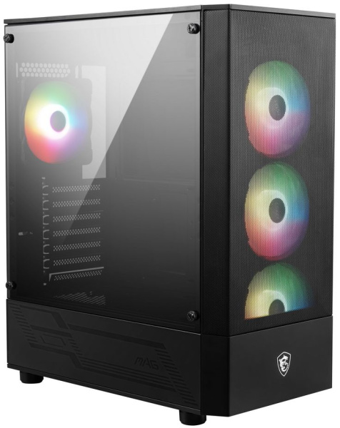 Корпус MSI MAG FORGE 112R черный без БП ATX 2x120mm 4x140mm 2xUSB3.0 audio bott PSU низкие цены купить в Тюмени