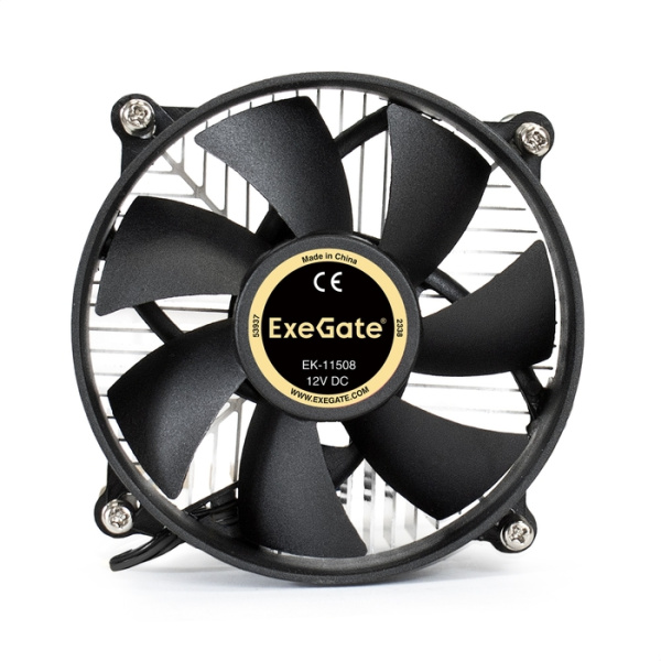 Кулер для процессора Exegate EK-11508 для Socket 115x/1200, 90мм, 2200rpm, 22 дБ, 75Вт, 3-pin, Al (E низкие цены купить в Тюмени