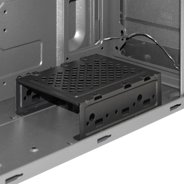 Exegate EX283070RUS Корпус Miditower ExeGate XP-332 Black, ATX, <без БП>, 2*USB, Audio низкие цены купить в Тюмени