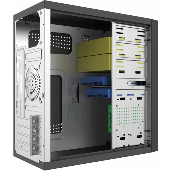 Корпус с блоком питания 450Вт. Корпус с блоком питания 450Вт./ Сase Forza mATX, 450W, 2xUSB3.0, Blac низкие цены купить в Тюмени