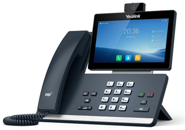 YEALINK SIP-T58W with camera, видеотерминал, Android, WiFi, Bluetooth, GigE, CAM50, без БП, шт низкие цены купить в Тюмени