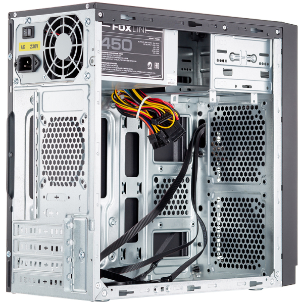 Корпус MINITOWER MATX 450W FL-702-FZ450-U32 FOXLINE низкие цены купить в Тюмени